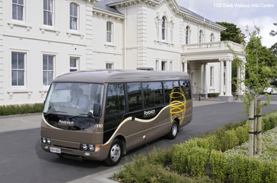 Mini coach 21-24 seater hire New Zealand, private charter coach hire