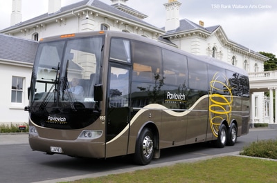 49-51 seater coach hire New Zealand, private charter coach hire
